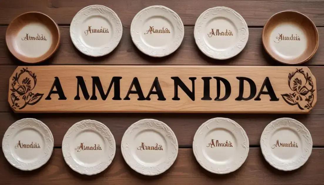 Variantes e diminutivos do nome Amanda