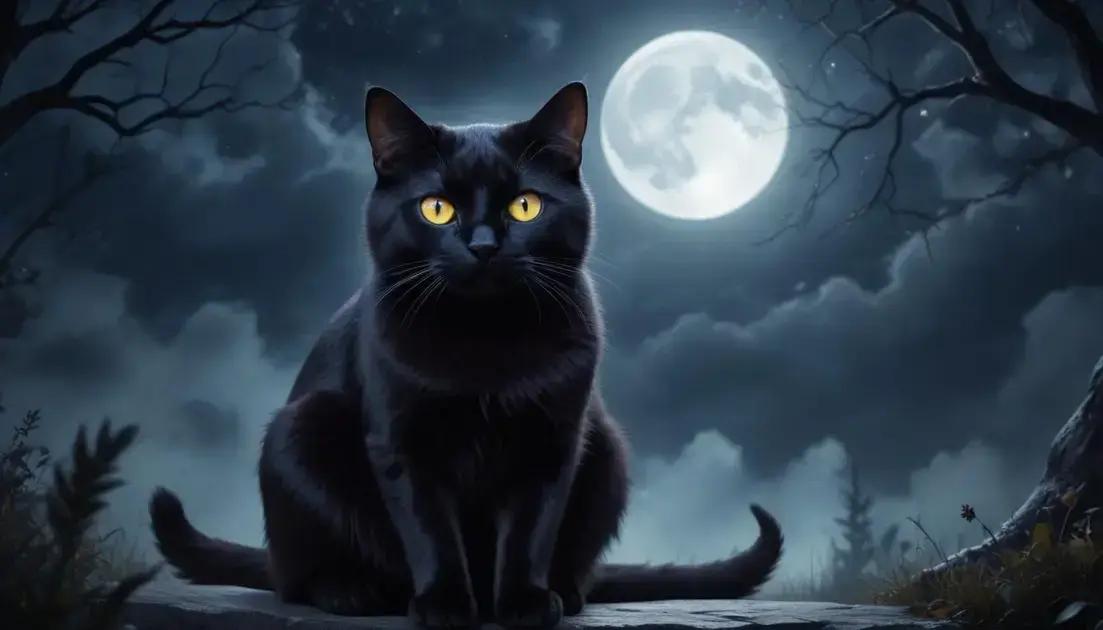 Sonhar com gato preto: superstição ou mensagem?