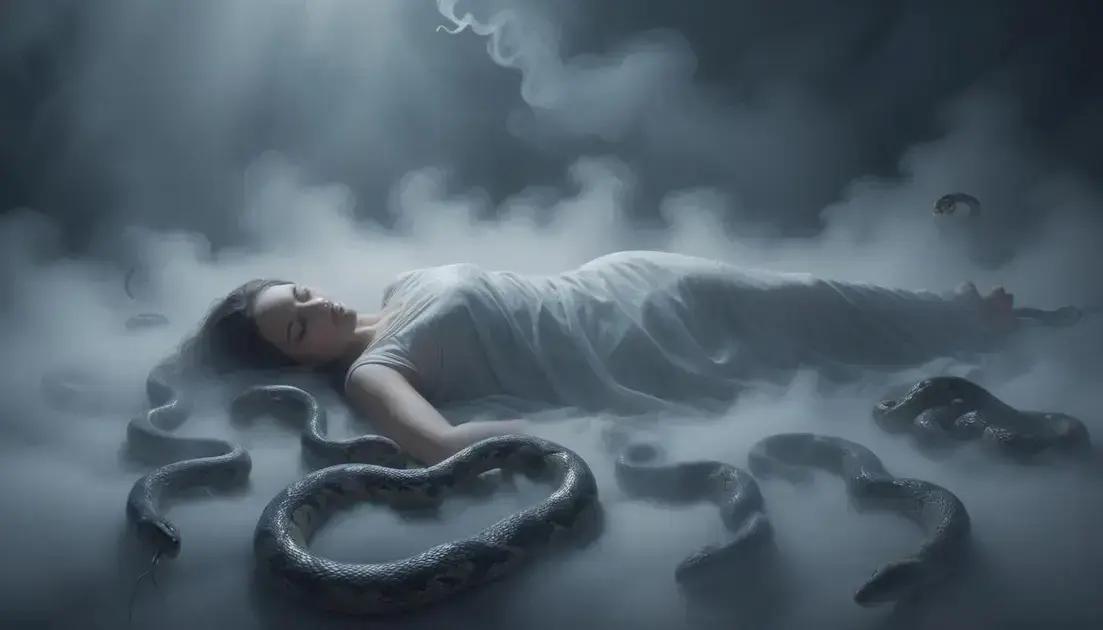 Sonhar com muitas cobras: o que significa?